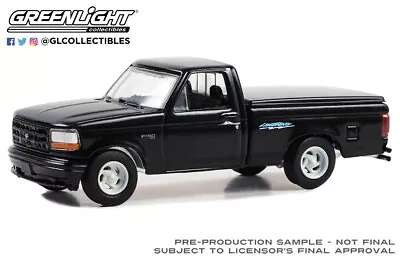 Greenlight 1994 Ford Black F-150 SVT Lightning With Tonneau Bed Cover 30469 • $12