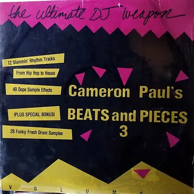 Cameron Paul's Beats & Pieces Vol. III (The Ultimate DJ Weapon) LP Vinyl SEALED • $16