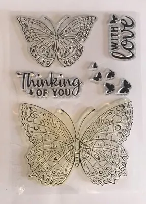 £2.50 • Buy Clear Unmounted Rubber Stamps - Wildlife - Butterflies.