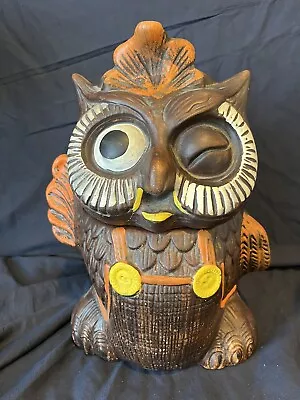 Vintage California Originals Winking Waving Woodsy Owl Cookie Jar • $25