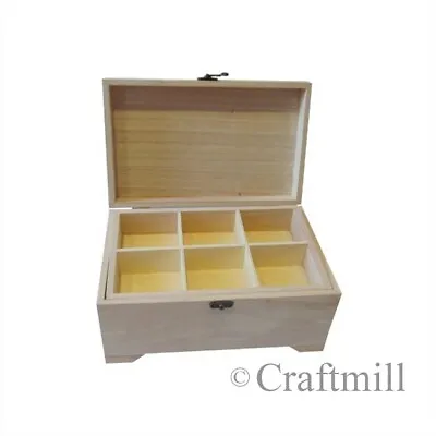 Plain Wooden Baby Keepsake Memory Or Jewellery / Sewing Box -with Removable Tray • £22.92