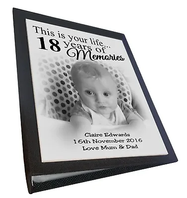 18th Birthday Photo Album Personalised Photo Album 50 - 1000 6x4  Photos. • £17.99