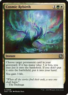 Cosmic Rebirth (028) March Of The Machine: The Aftermath X4 4x MAT MTG Magic • $1.58