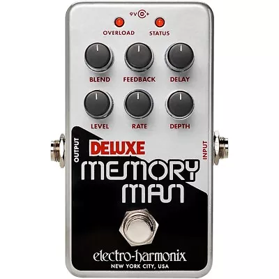 Electro-Harmonix Nano Deluxe Memory Man Analog Delay Effects Pedal Silver • $213.30