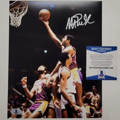 Magic Johnson Signed 8x10 Photo Autograph Vs Knicks ~ BAS Beckett Witness COA • $89.99