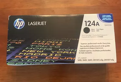 UNOPENED HP 124A Black Original LaserJet Toner Cartridge - Q6000A • $37.97