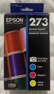 Epson 273 Photo Black & Color Combo Pack T273520 Exp 2021+ New Sealed Retail Box • $26.98