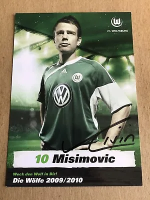 Zvezdan Misimovic Bosnia 🇧🇦 VfL Wolfsburg 2009/10 Hand Signed • $59.99