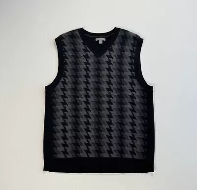 Apt. 9 Men’s Medium Sweater Vest Wool Geometric Modern Casual Preppy Lightweight • $14.99