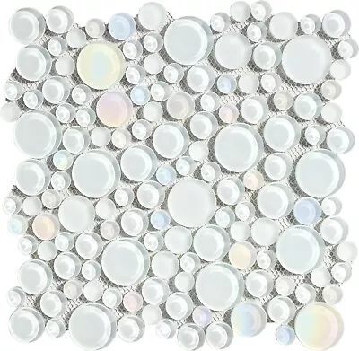 Simple Tile - Glass Mosaic Tile For Kitchen Backsplash Bathroom GM 4101 - Mist • $6.99