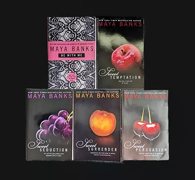 Lot Of 5 Maya Banks Books - Sweet 1-4 Persuasion Seduction Temptation Be With Me • $49.99