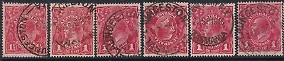 $13.85 • Buy 1d KGV Red SINGLE WMK TASMANIA **LAUNCESTON** PERF T POSTMARKS CANCELS Australia