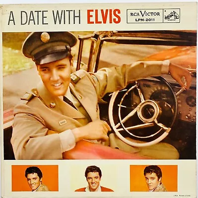 Elvis Presley 'a Date With Elvis' Cover Variation No Blue Details  Lpn-2011 Mono • $175