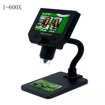 Mini 600X USB Digital Electronic Portable 8LED VGA Microscope 4.3  HD LCD Screen • $142.38