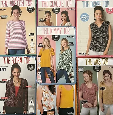 Simply Sewing. Ladies Tops Sewing Patterns. A - K. New • £5.20