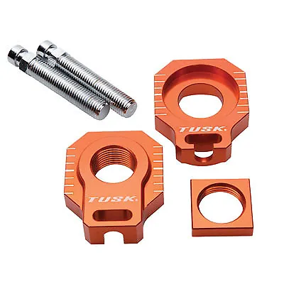 Tusk Racing Axle Block Orange For KTM 300 XC 2006-2012 • $30.54