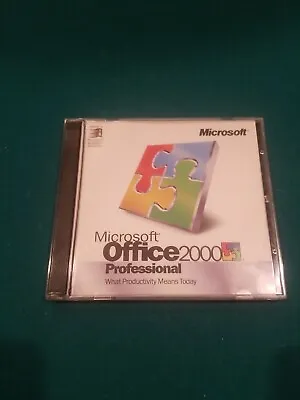 Microsoft Office 2000 Professional 2 Disc With Product Key • $12.50