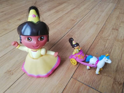 £9.75 • Buy Dora The Explorer Action Figure 2004 Mattel Viacom And Chariot 2007 Figures