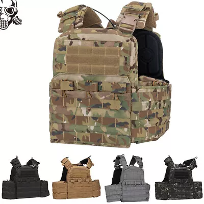 Tactical Vest CPC Plate Carrier Molle Military Vest Quick Release Multicam Vests • £106.68