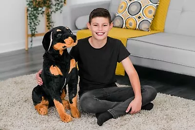 £39.95 • Buy 50cm Large Cute Rottweiler Dog Puppy Teddy Super Soft Plush Toy Present Gift  