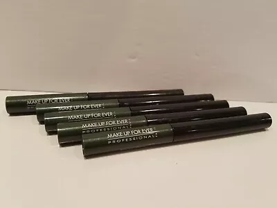 Makeup Forever- Lot Of 5 -  Aqua Liner WP Eyeliner - #3 Iridescent Emerald Green • $19.99