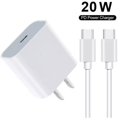 For Motorola Moto G Power 5G - 2024 20W PD USB-C Fast Charger+Type-C Cable • $8.99