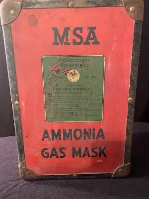 Vintage MSA Ammonia Gas Mask With Case • $155