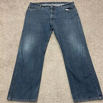 Levi 559 Jeans Mens 44X32  Blue Denim Relaxed Fit  Wide Leg 5 Pockets Cotton • $13.58