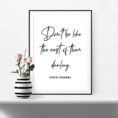 £3.99 • Buy Fashion Quote Print Poster Wall Art Decor Bedroom Glamour Insprirational 206