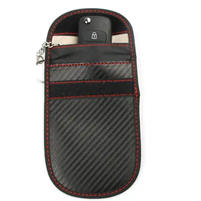 Car RFID Signal Blocking For Key Fob Anti-Theft Pouch Anti-Hackin Carbon Fiber • $10.70