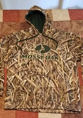 Mossy Oak Hoodie Men's Large Outdoor SHADOW GRASS BLADES Longsleeve  • $14.99