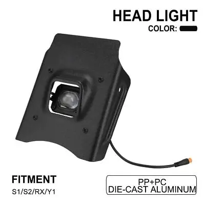 Motorcycle Vintage Headlamp Front Light Lamp For Super73 S1 S2 RX Y1 Black New • $44.99