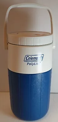 COLEMAN 1/2 Gallon BLUE White Beverage Cooler Jug W/Spout Model 5569 USA - NEW • $4.99