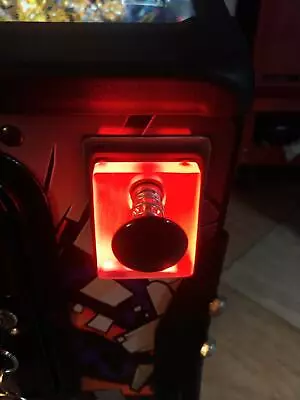 $59.99 • Buy RED Lighted Shooter Rod Plate Cover For MONOPOLY Pinball Machine LED Mod