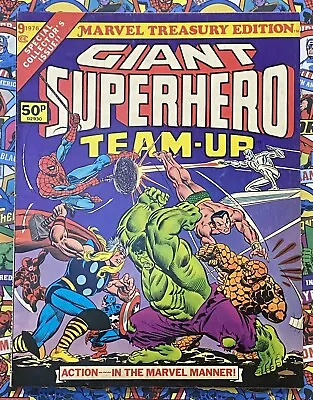 Marvel Treasury Edition #9 - Sept 1976 - Giant Superhero Team-up! - Vfn- (7.5) • £24.99