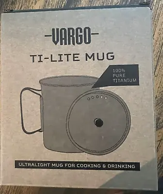 VargoTITANIIM Ti-Lite 750 Mug-New In Box-GREAT FOR CAMPING/HIKING/ACTIVITIES • $39.99
