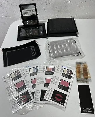 Mary Kay Samples & Supplies Mirrors Trays Brushes Zip Mesh Bags Tote Mixed Lot • $14