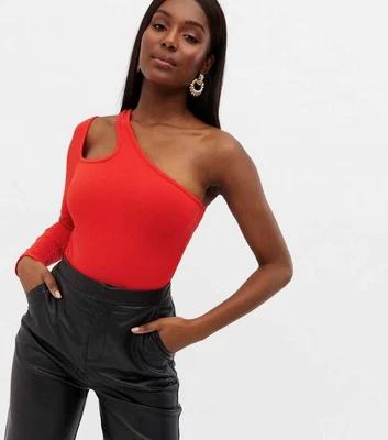 £18 • Buy New Look Red Cut Out Bodysuit 12