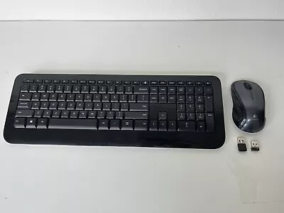 Wireless Microsoft Keyboard And Logitech Mouse Set • $35