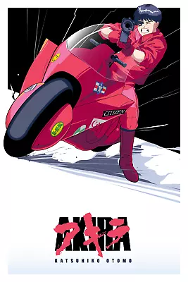 Akira 12x18 By Craig Drake Ltd Edition X/250 Print Poster Mondo MINT Movie Art • $80