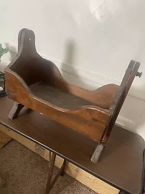 Vintage Wooden Baby Cradle Swing • $170