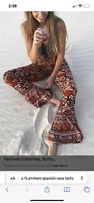 $165 • Buy Arnhem Spanish Rose Bells Flares Bnwot Size 8