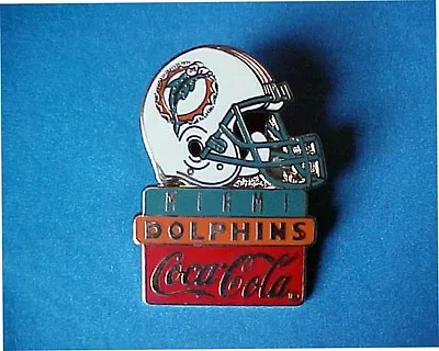 Miami Dolphins Coca-cola Pin Nfl By Peter David • $9.23