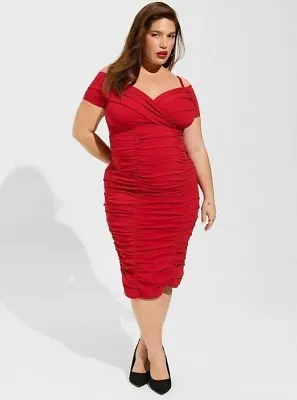 Torrid Marilyn Monroe Dress Midi Red NWT New 14X • $89.50