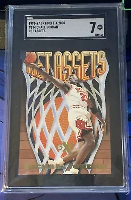 1996-97 Skybox E-X2000 Net Assets #8 Michael Jordan Chicago Bulls HOF • $700