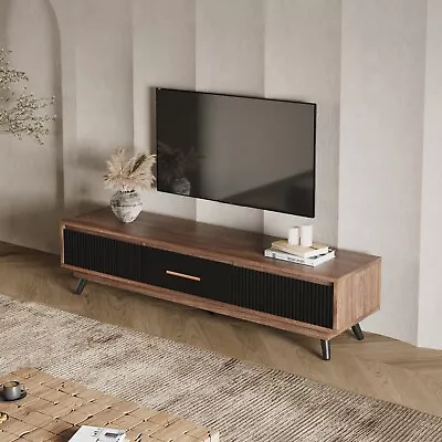 65  TV Stand Cabinet LED Entertainment Unit Console Media Table Wood With Drawer • $142.99