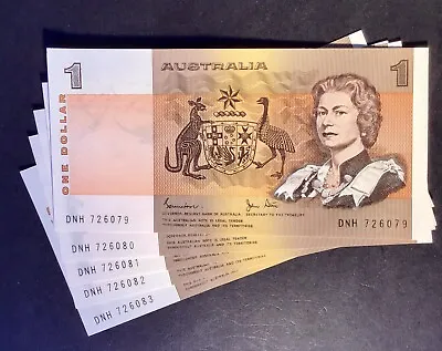 Australian Paper $1 Paper Note UnCirculated Condition. In Sequence X 5 • $69.95