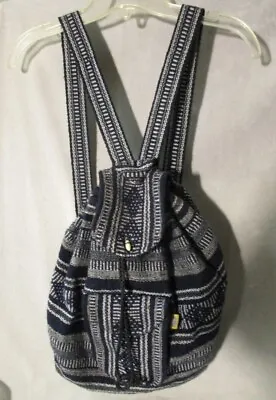 Pinzon Artesanias Woven Backpack Bag Boho Hippie Mexico Serape Style • $20.99