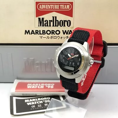 【Un Used】Citizen Marlboro Challenger WATCH'97 Rare Men's Novelty Made In JAPAN • $124.99