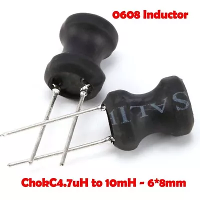 0608 Inductor Ferrite Choke Inductor Coil - Radial - 4.7uH To 10mH - 6*8mm • $2.78